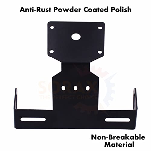 SORAX License Plate Holder Fender Eliminator Rear Tail Tidy CNC Aluminium Anti-Rust Material Compatible with MT15 Model Bike (Black) - Image 2
