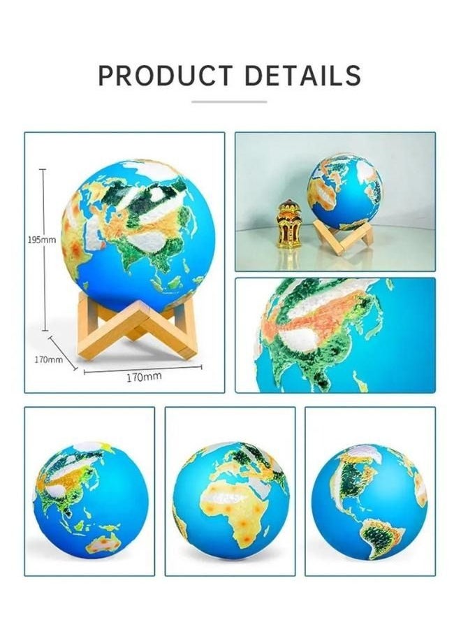 SQ-172 Earth Lamp Bluetooth Quran Speaker Portable Touch Control App Control Remote Control Wireless Quran Player Night Light