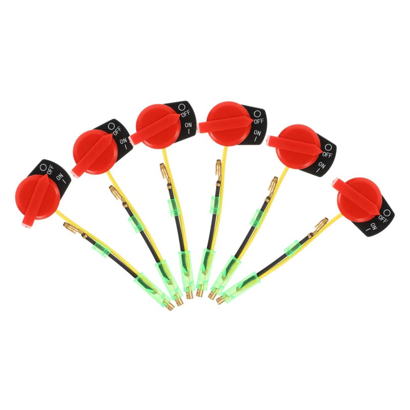 6pcs Garden Tractor Off Switch Stop Durable Plastic Construction 11 50X2 50X0 40CM Multi Color - Image 2