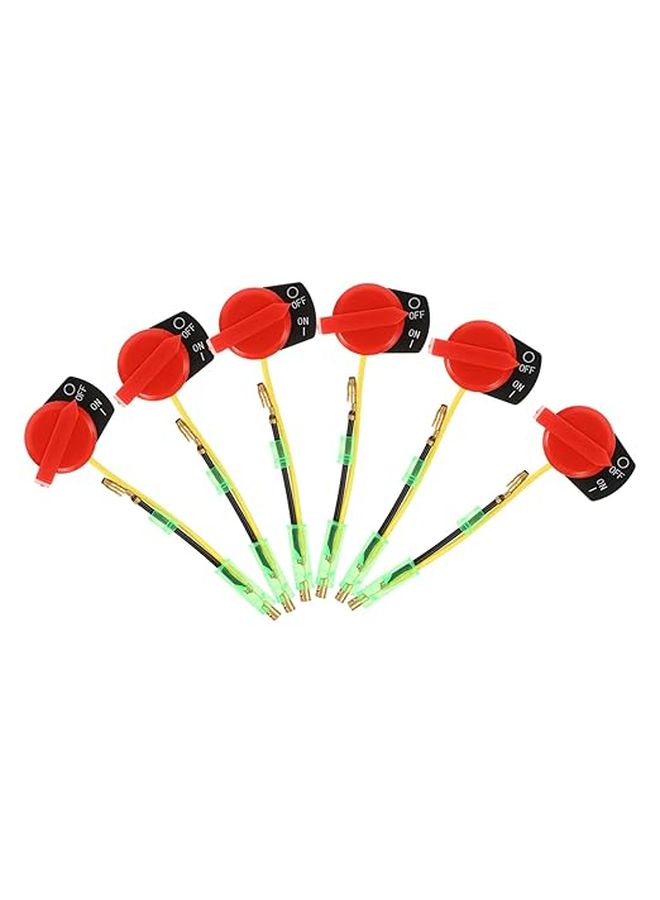 6pcs Garden Tractor Off Switch Stop Durable Plastic Construction 11 50X2 50X0 40CM Multi Color - Image 1