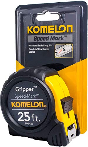 Komelon Usa Sm5425 25' X 1" White Speed Mark Tape Measure 4-Pack - Image 4