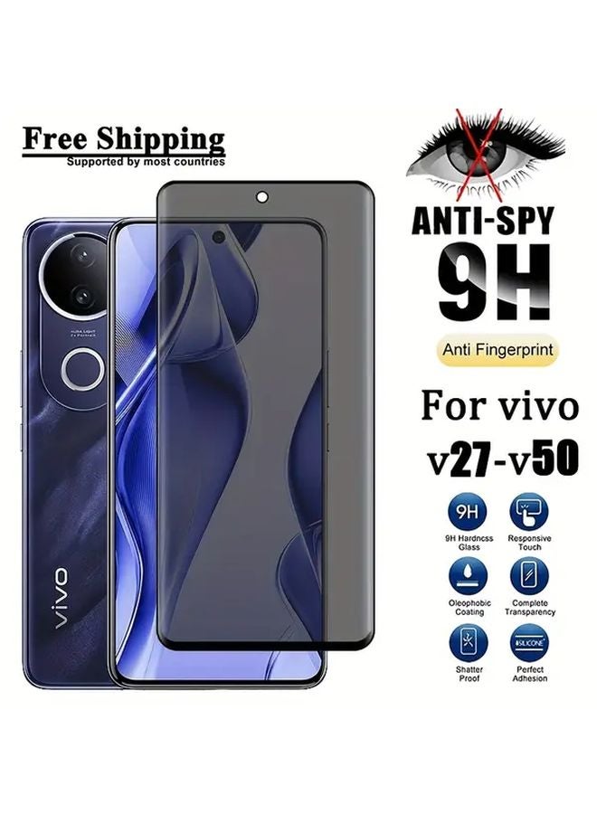 V50 Lite 4G Tempered Glass Screen Protector Anti Snooping For Vivo V27 V29 V30 V40 Series - Image 2