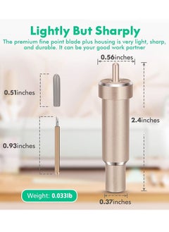 Y&D Fine Spot Cutting Blades, Plotter Accessories Knife Holder Housing Manufacturing Fabric Blades for Maker, Maker 3, Explore, Explore One/ Air, Air 2/ 3 Flat, Vinyl, Faux Leather  - Image 5