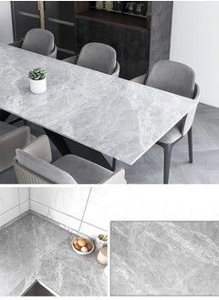 XiuWoo Desktop Stickers Self Adhesive Marble Wallpaper Kitchen Cabinets Desktop Stickers Home Decor Film  - Image 1