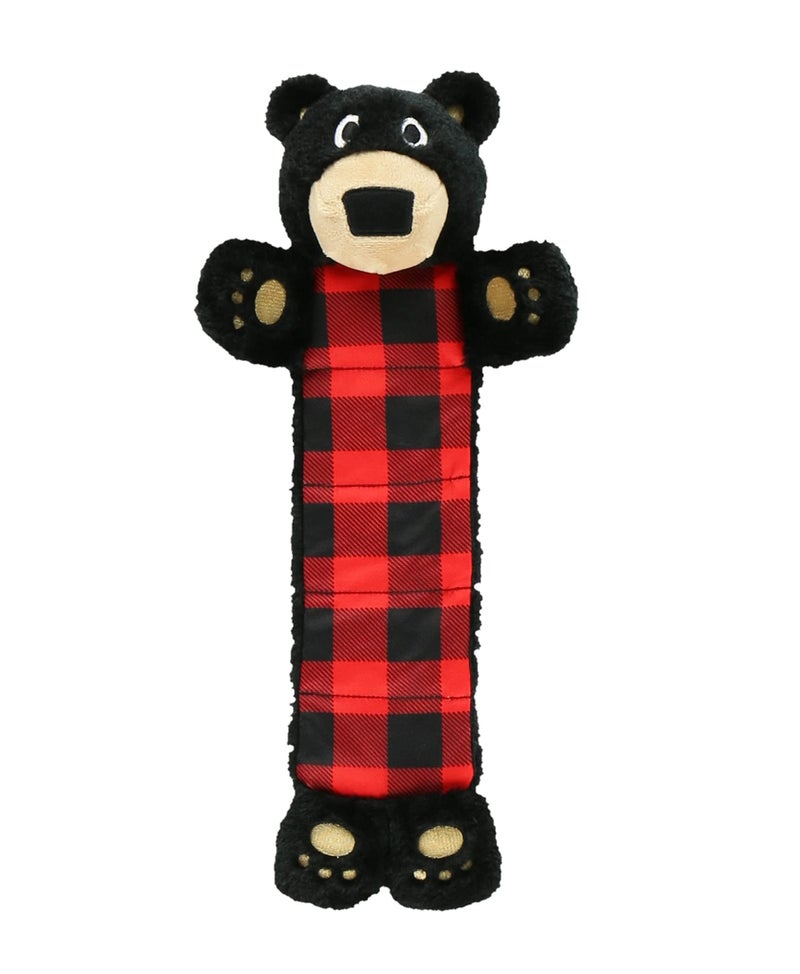 Lazy One Bear Squeaky Dog Toy Soft Crinkle Toy for Dogs Durable Fabric for Small Medium and Large Breeds - Image 2