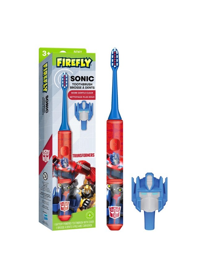 FIREFLY Transformers Sonic Toothbrush with 3D Cover, Soft, Ages 3+ - Image 1