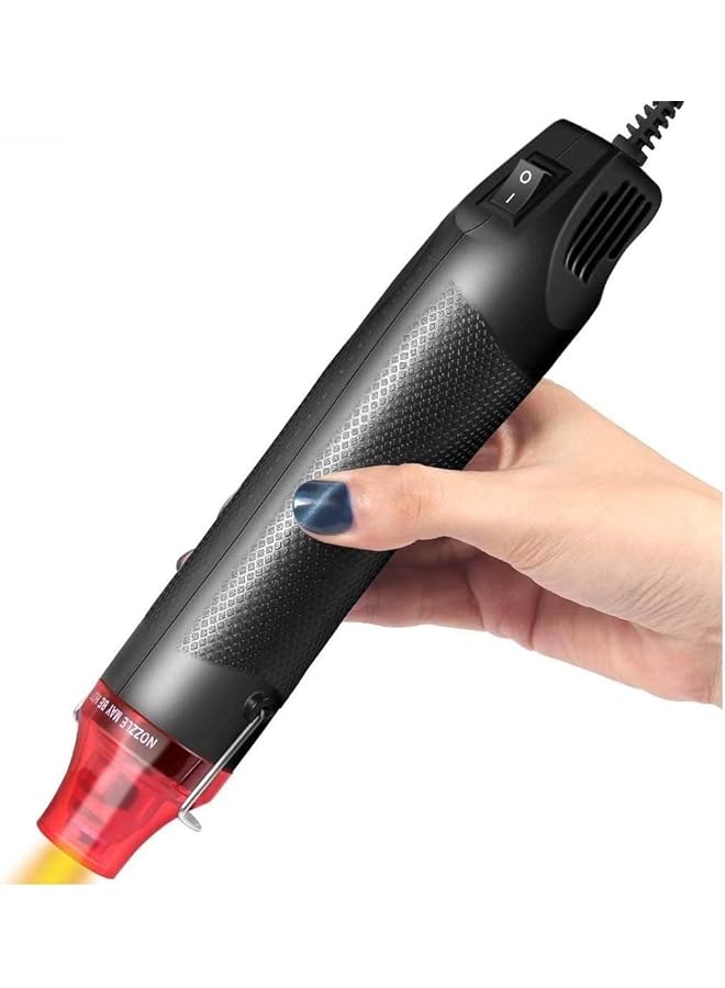 erorex Portable Mini Heat Gun Handheld Hot Air Gun For Diy Embossing Shrink Wrapping Pvc Drying Portable 220V Electrical Rubber Stamp Heat Tool Electric Phone Repair Tool - Image 1