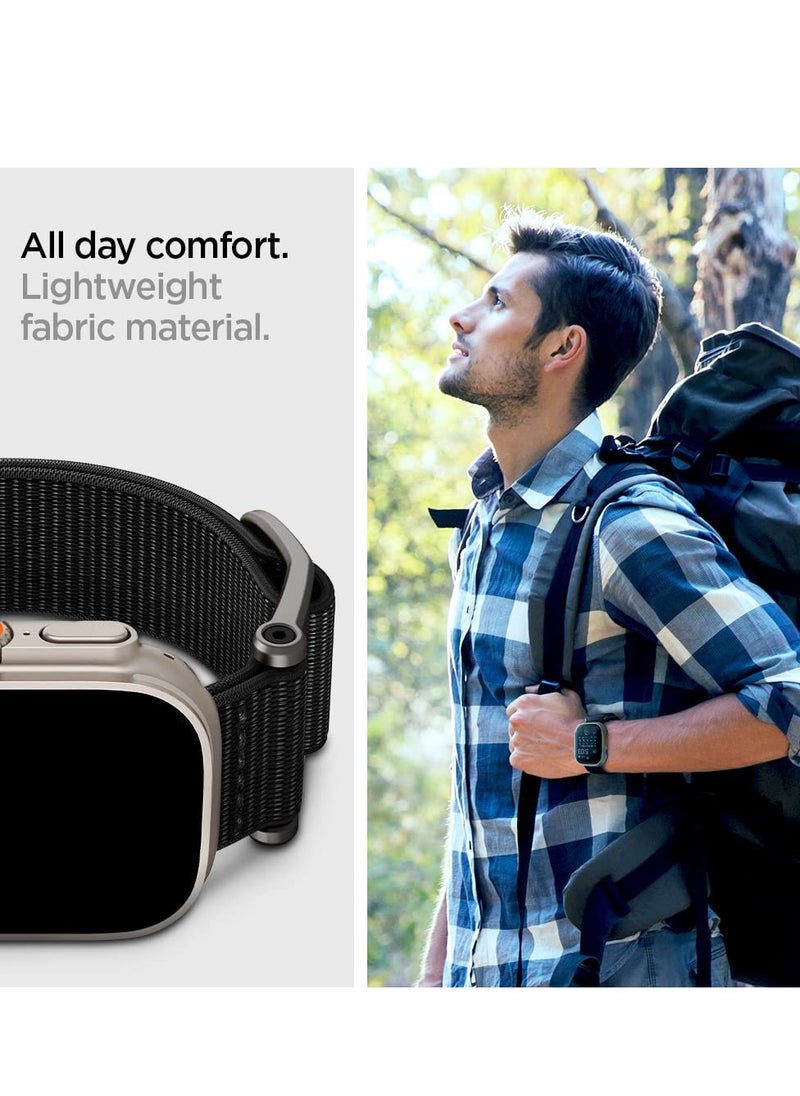 SYOSI - Designed for Apple Watch Band Adjustable Velcro Sport Solo Loop Band Strap for Apple Watch Ultra2 Apple Watch Ultra 49mm Series 9 8 SE27 6 SE 5 4 3 2 1 45mm 44mm 42mm Black - Image 1