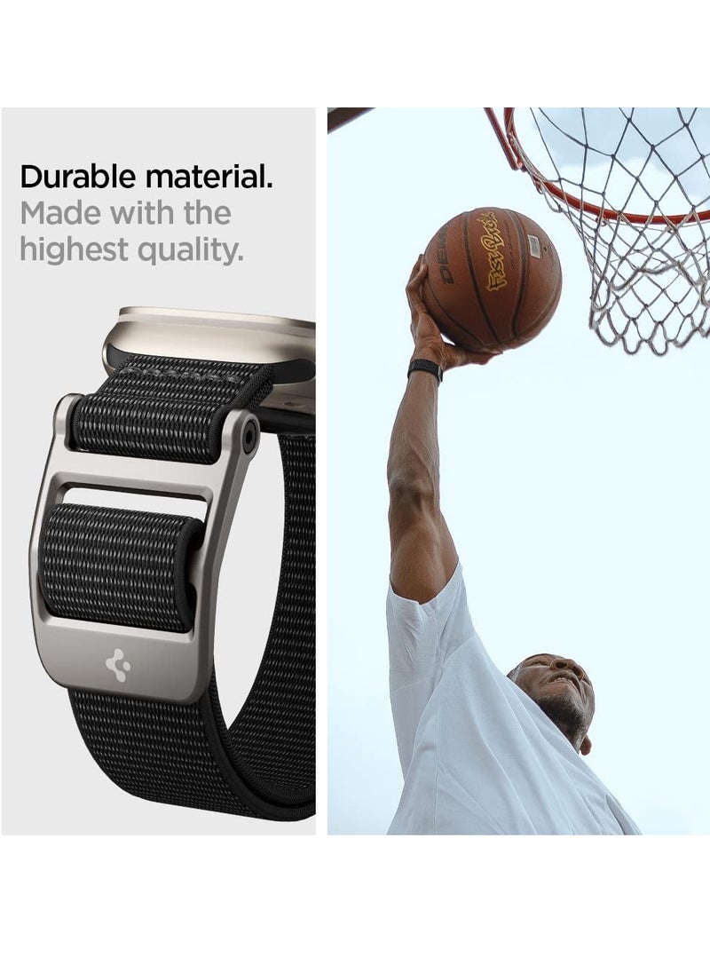 SYOSI - Designed for Apple Watch Band Adjustable Velcro Sport Solo Loop Band Strap for Apple Watch Ultra2 Apple Watch Ultra 49mm Series 9 8 SE27 6 SE 5 4 3 2 1 45mm 44mm 42mm Black - Image 1