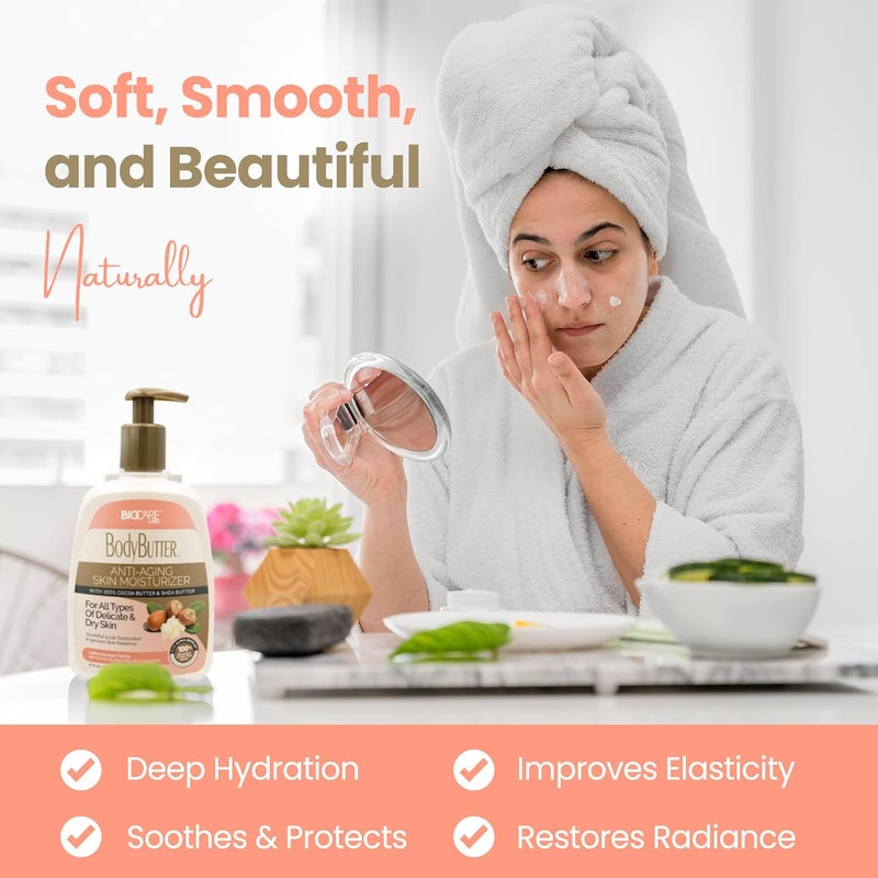 BioCare Anti-Aging Body Butter with Cocoa & Shea Butter - Image 2
