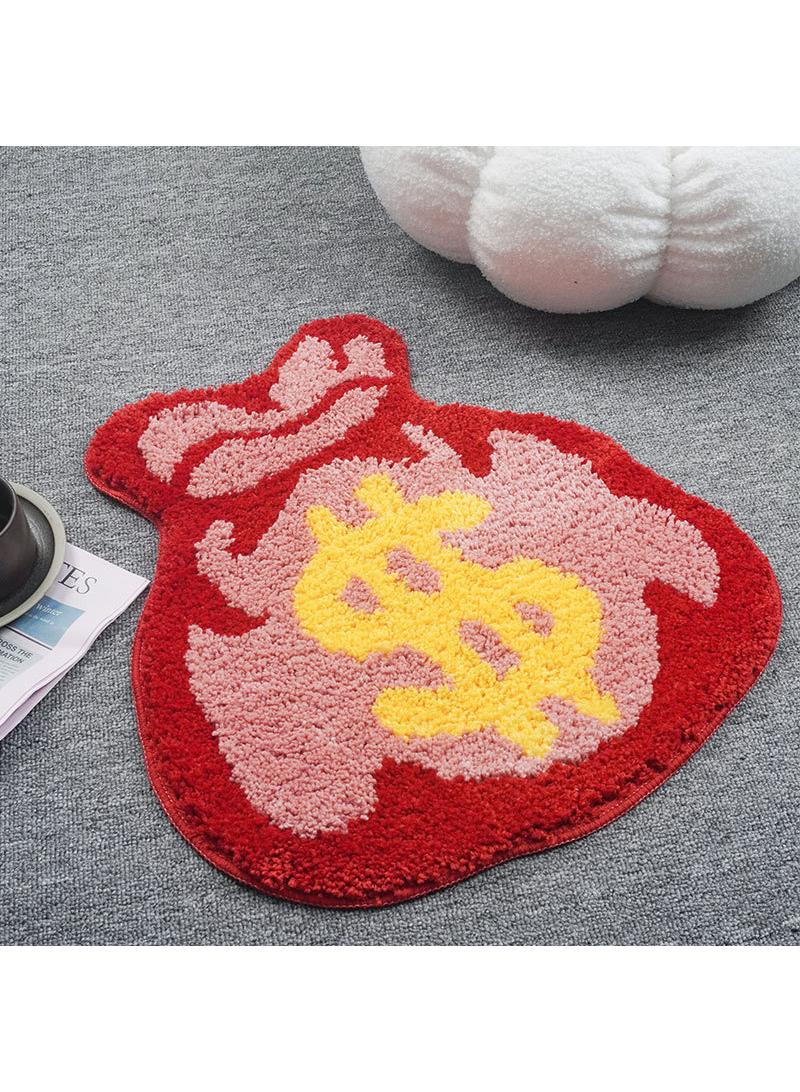 Y&D Bedroom Bedside Blanket Special-shaped Bag Carpet Thickened Encryption Flocking Carpet Wear-resistant Dirt-resistant Non-slip Carpet-45*49cm  - Image 1
