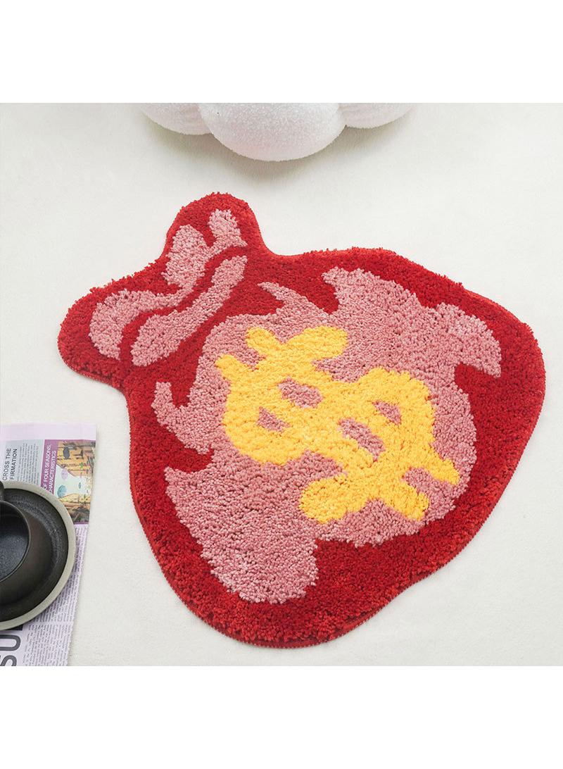 Y&D Bedroom Bedside Blanket Special-shaped Bag Carpet Thickened Encryption Flocking Carpet Wear-resistant Dirt-resistant Non-slip Carpet-45*49cm  - Image 2