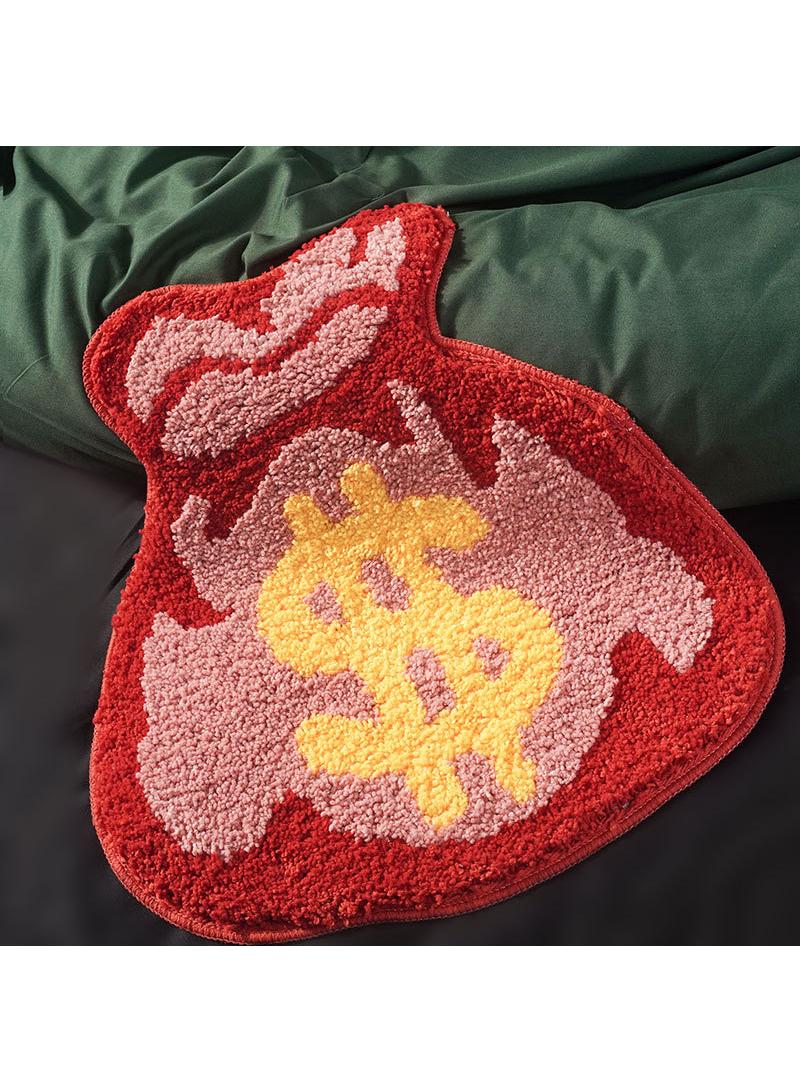 Y&D Bedroom Bedside Blanket Special-shaped Bag Carpet Thickened Encryption Flocking Carpet Wear-resistant Dirt-resistant Non-slip Carpet-45*49cm  - Image 3