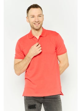 GAP Men Regular Fit Plain Short Sleeves Polo, Red  - Image 1