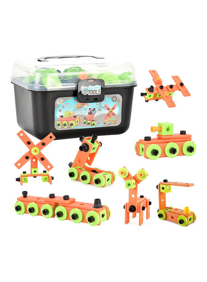 82-Piece DIY Building Assembling Tool Toy Set 21 x 21 x15cm - Image 1