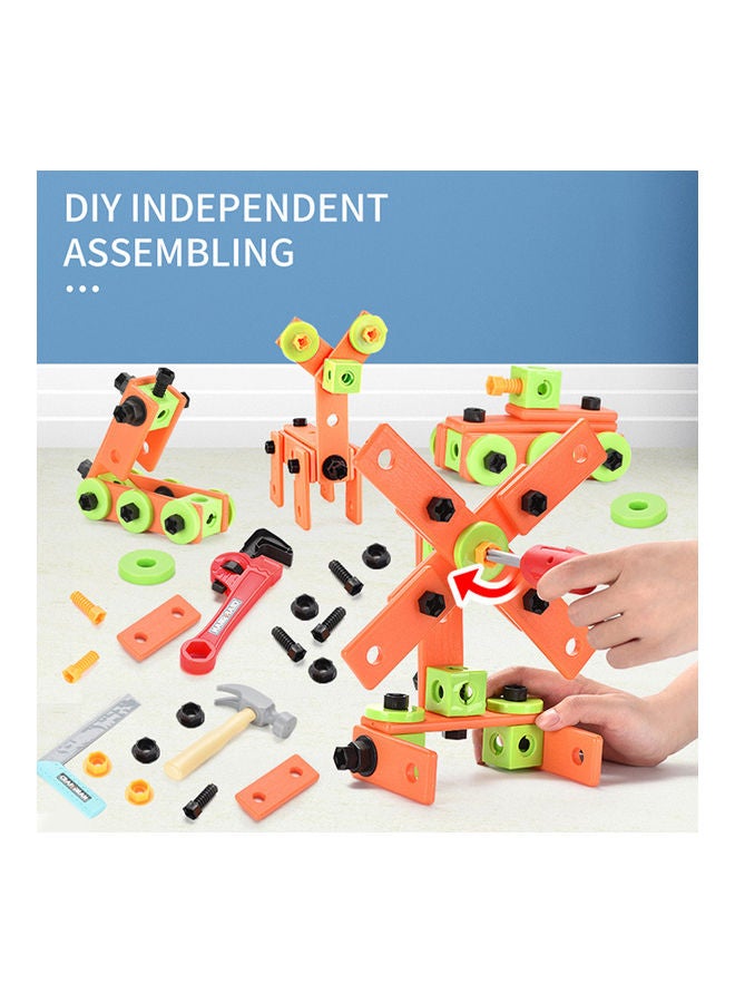 82-Piece DIY Building Assembling Tool Toy Set 21 x 21 x15cm - Image 4