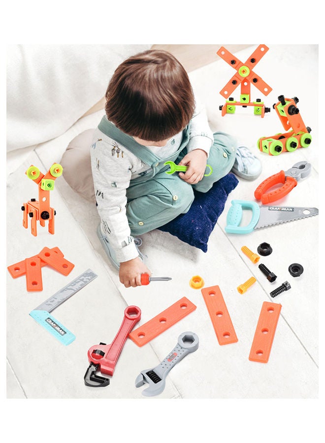 82-Piece DIY Building Assembling Tool Toy Set 21 x 21 x15cm - Image 2