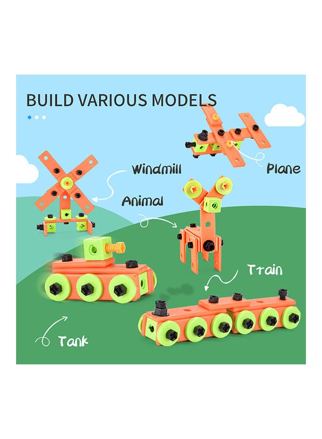 82-Piece DIY Building Assembling Tool Toy Set 21 x 21 x15cm - Image 3