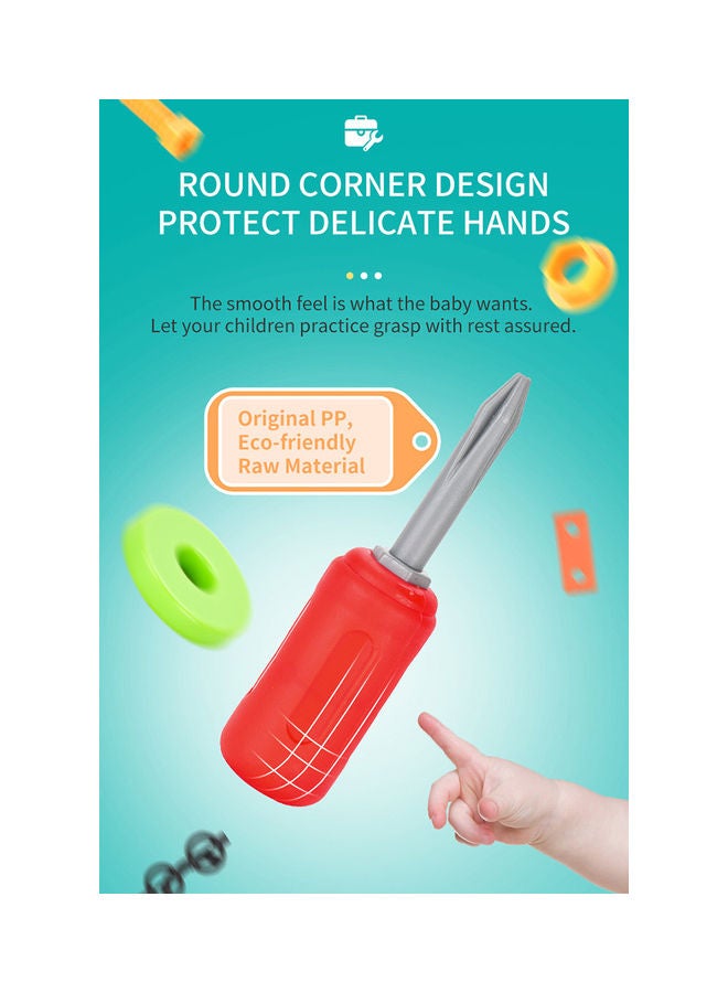 82-Piece DIY Building Assembling Tool Toy Set 21 x 21 x15cm - Image 5