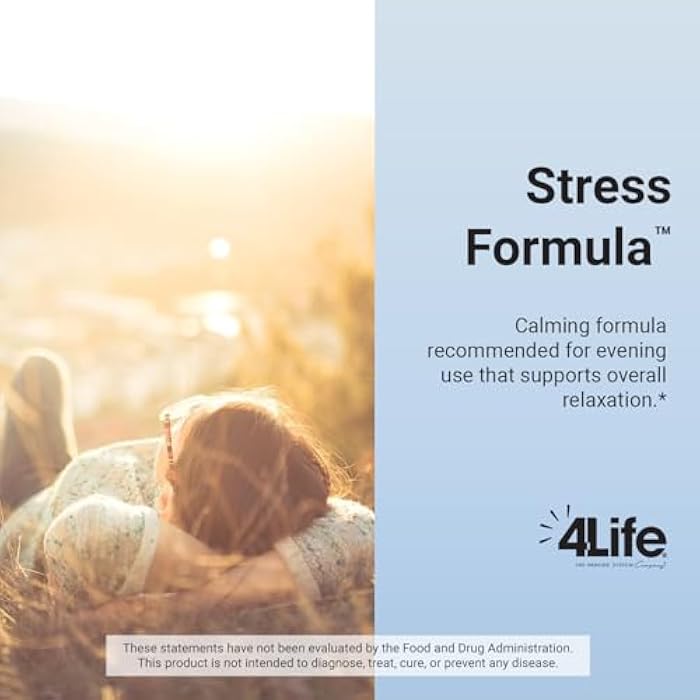 4Life Stress Formula, Dietary Supplement, Supports Nervous System and Sleep with Lemon Balm, Chamomile & Valerian Root, 60 Capsules - Image 4