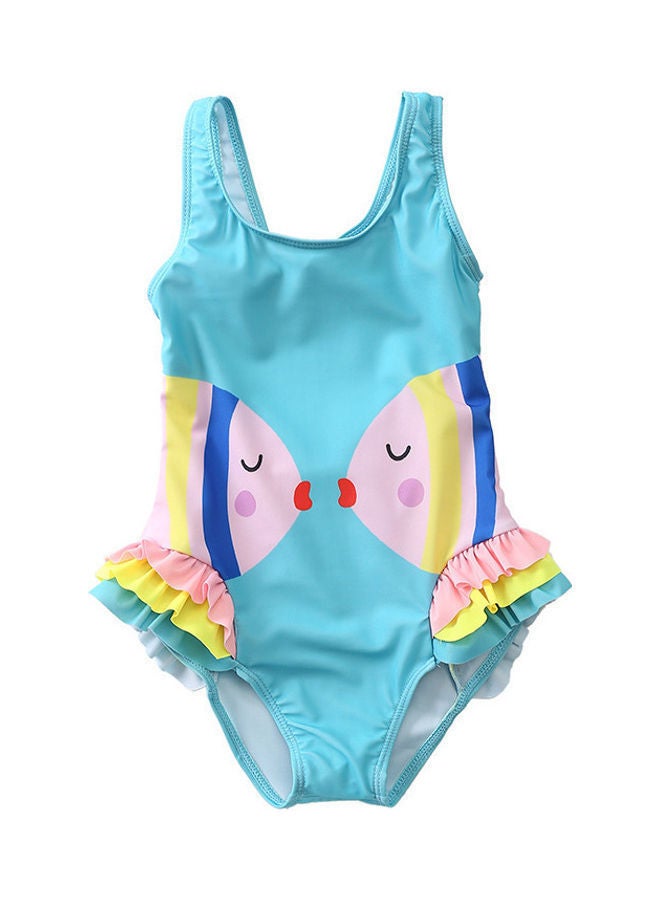 NIBEMINENT Girl's Cute Swimwear 110cm