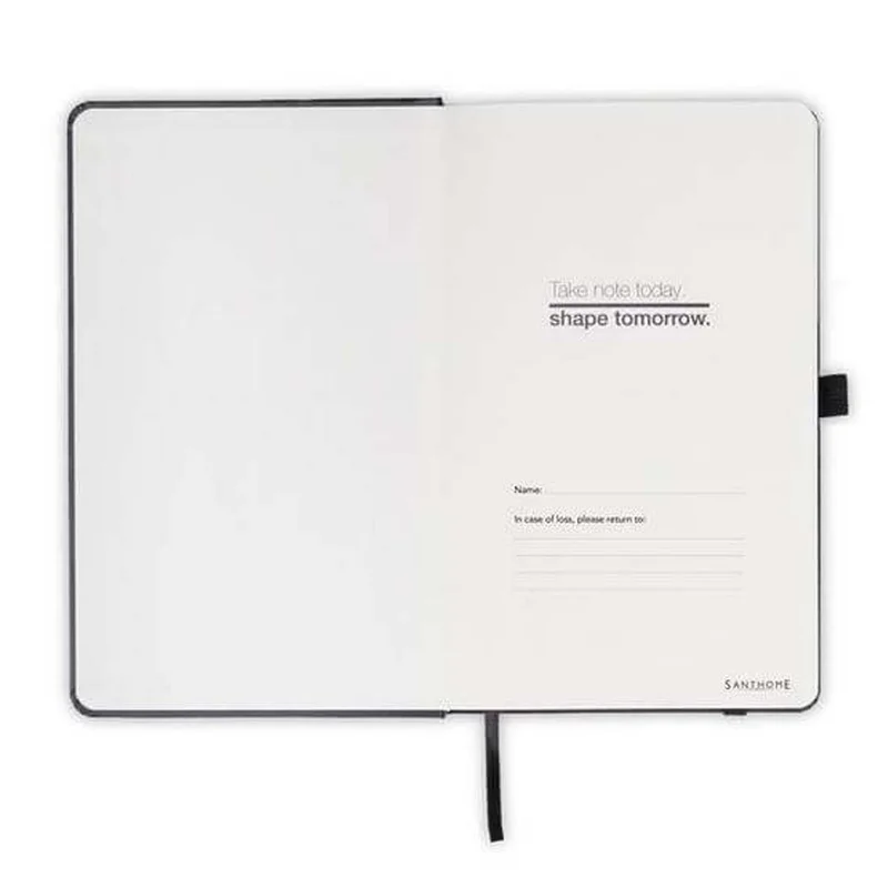 سانثوم Santhome BARON Expanded A5 Hard Cover Notebook|288 Pages Premium Ruled Journal with Pen Loop, Paper Pocket & Elastic Closure|Smooth 80gsm Cream-White Paper|Professional Writing Diary for Work & Study