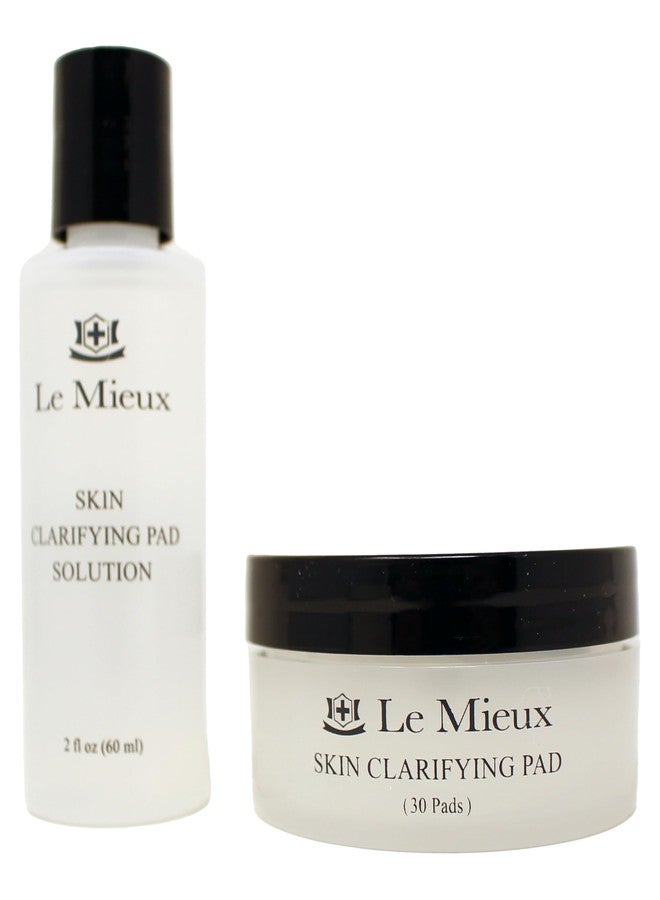 Le Mieux Skin Clarifying Pad - Salicylic Acid Facial Pads with Algae & Witch Hazel, Face Exfoliant Pads for Visible Clogged Pores, Blemishes & Breakouts, Exfoliating Skin Solution (2 oz / 30 pads) - Image 1