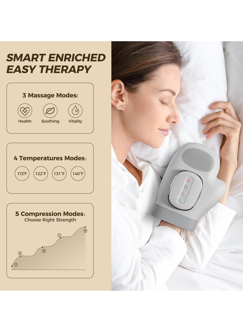 Generic Hand massager with hot compression relief, 3 massages 4 Temperatures 5 Compression Models Therapeutic gloves, arthritis and carpal tunnel muscle pressure point therapy, ideal gift for women/men  - Image 3