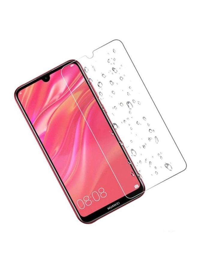 واقي شاشة من الزجاج المقوى لهاتف Y6 Prime 2019 شفاف - Image 2