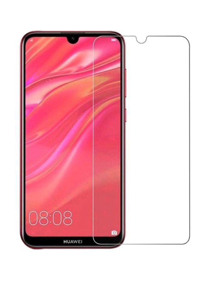 واقي شاشة من الزجاج المقوى لهاتف Y6 Prime 2019 شفاف - Image 1