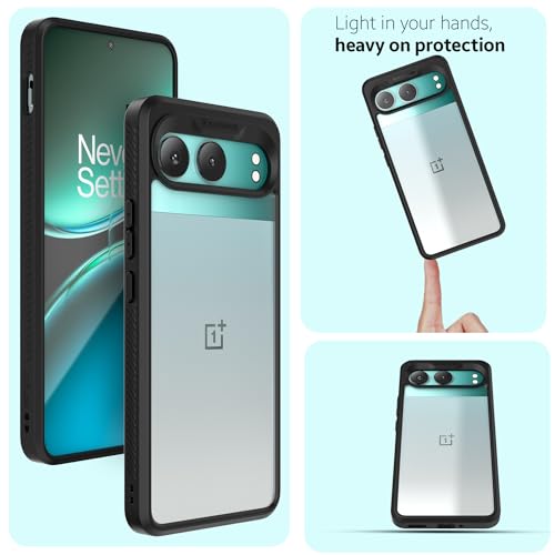 KAPAVER Impulse Back Cover Case Compatible for OnePlus Nord 4 (PC + TPU) (Black) - Image 3