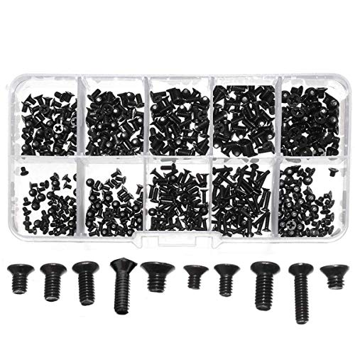 Laprite 500 PCs Alloy Steel Laptop Notebook Computer Screws Kit for IBM, HP, Lenovo, Samsung, Dell Sony, Toshiba - Set of 500 PCs - Image 1