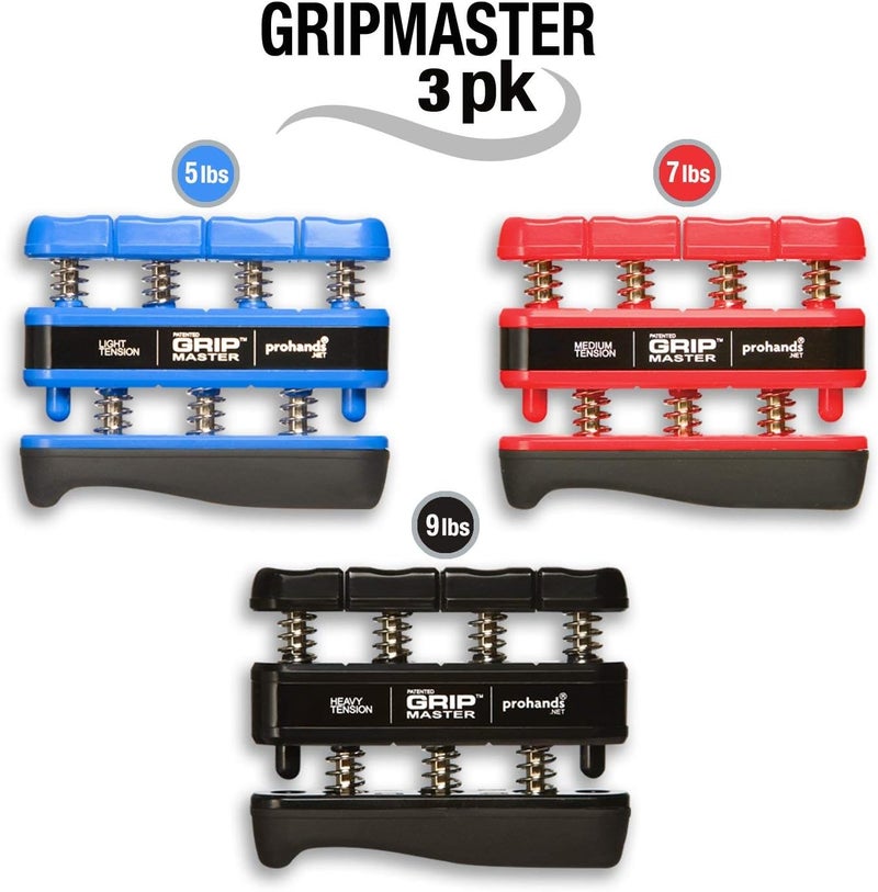 Prohands Gripmaster Hand Exerciser, Finger Exerciser (Hand Grip Strengthener), Spring-Loaded, Finger-Piston System, Isolate & Exercise Each Finger - Image 3