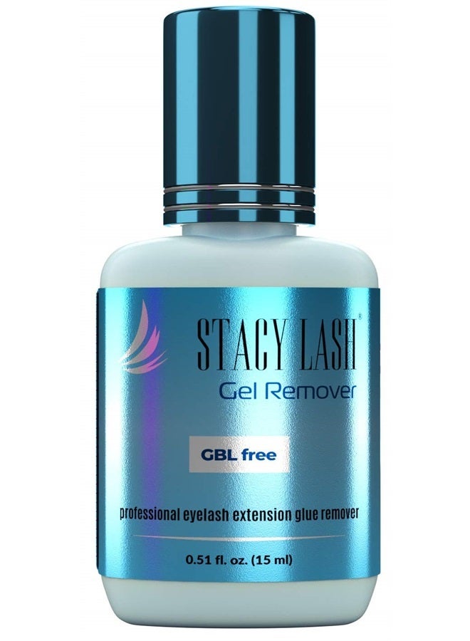 Stacy Lash جل مزيل للاصق تمديد الرموش ستايسي لاش (0.51 أونصة سائلة / 15 مل) / خالي من GBL / وقت ذوبان لاصق الرموش السريع - 60 ثانية / لون أكوامارين ورائحة لطيفة / مستلزمات احترافية - Image 1
