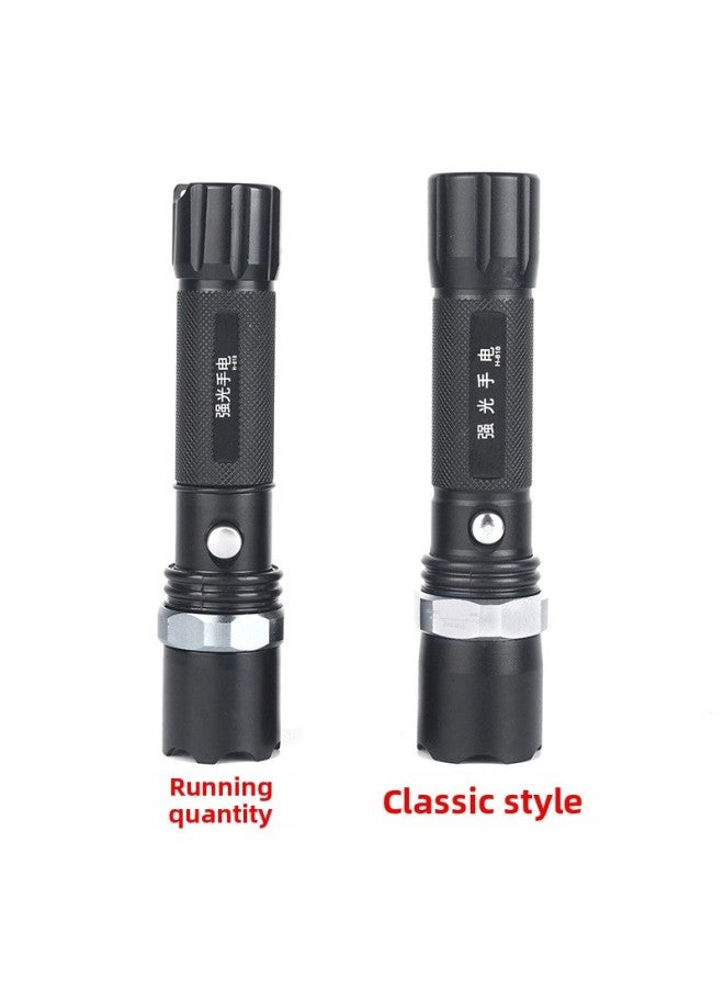 Aluminum Alloy Mini Flashlight Small Strong Light Portable Outdoor Rechargeable Super Bright Multi-function Zoom Led Flashlight-Product Specifications:Classic Model  - Image 1