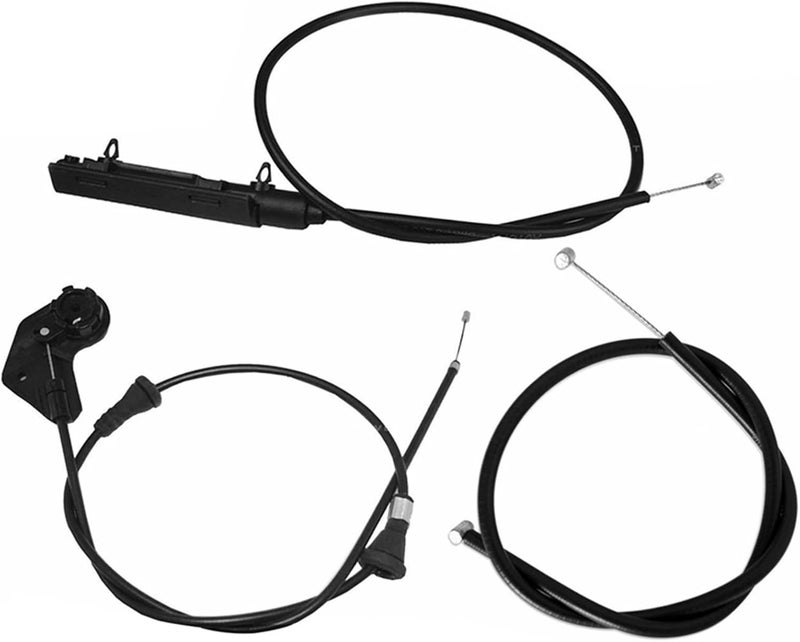 QASULER 3PCS Engine Hood Release Bowden Cable for BMW E46 - Image 1