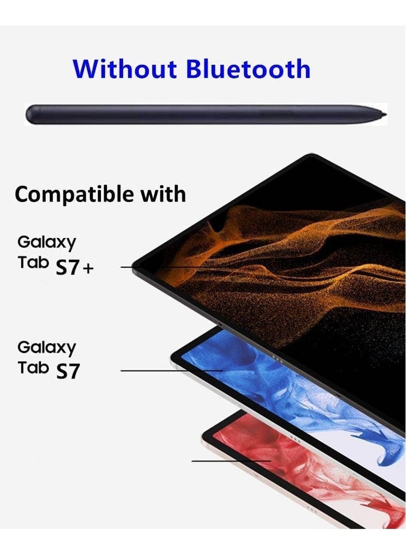 Bluetooth Replacement Stylus Pen for Samsung Galaxy Tab S7, S7+, S7 FE - Includes 5 Tips & Clip (Black) - Image 2