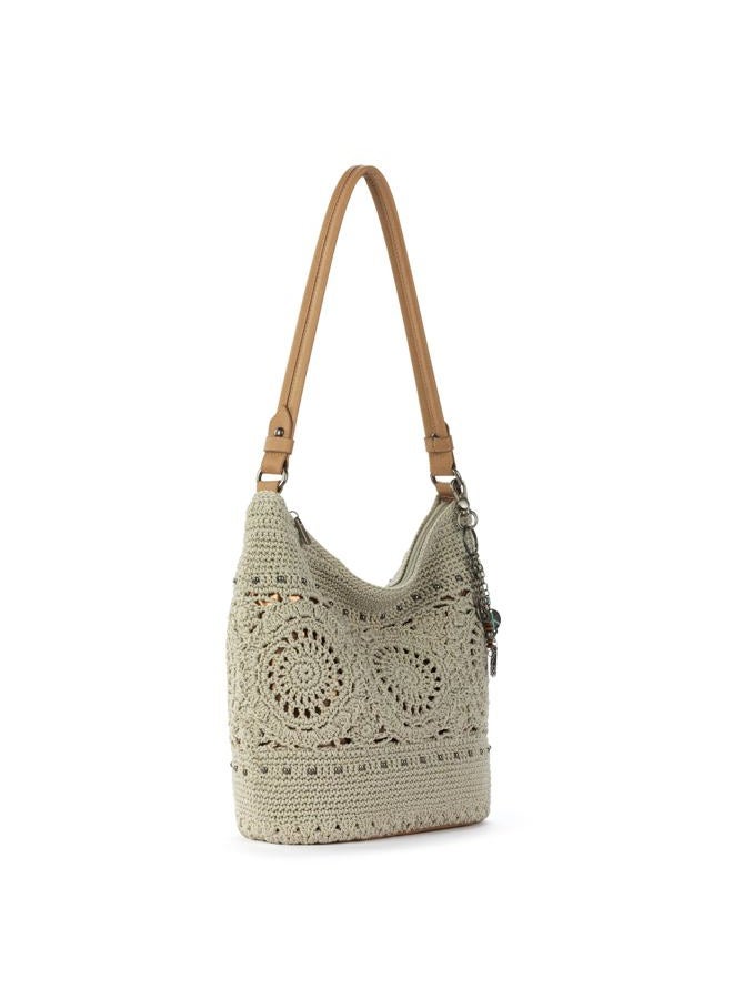 The Sak womens Sequoia Hobo Bag in Hand-crochet, Natural Grey Medallion, One size - Image 3