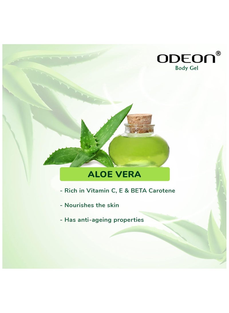 Odeon Aloe Vera Gel (300Ml) Soothing Moisturizer For Dry Skin Sunburn Relief Hydrates Repairs and Calms Irritation Natural Paraben-Free Best For All Skin Types - Image 4