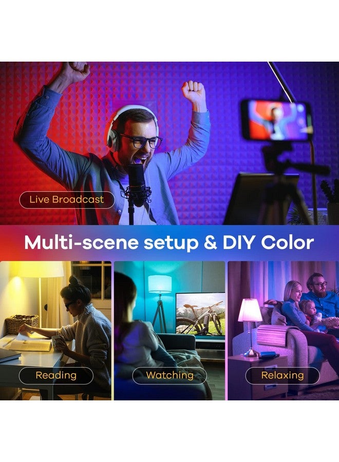 Linkind Linkind Matter Smart Light Bulb, WiFi Smart Bulbs, Work with Apple Home, Siri, Alexa, Google Home, SmartThings, RGTBW Color Changing Light Bulbs Mood Light, Music Sync, A19 E26 60W, 2.4Ghz WiFi 6 Pack  - Image 3