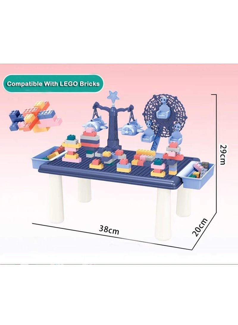 3D Building Blocks with Table Educational Toys for Children Boys Girls Early Education Toys Puzzle 69 Pieces - Image 2