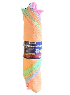 HERIOS 10-Piece Microfiber Cleaning Cloth Set multicolor 30x40cm  - Image 2