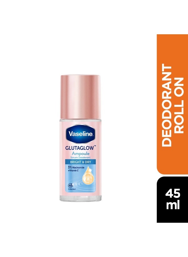 Vaseline 2-Piece Glutaglow Bright And Dry Ampoule Serum Deodorant 45 ML - Image 3