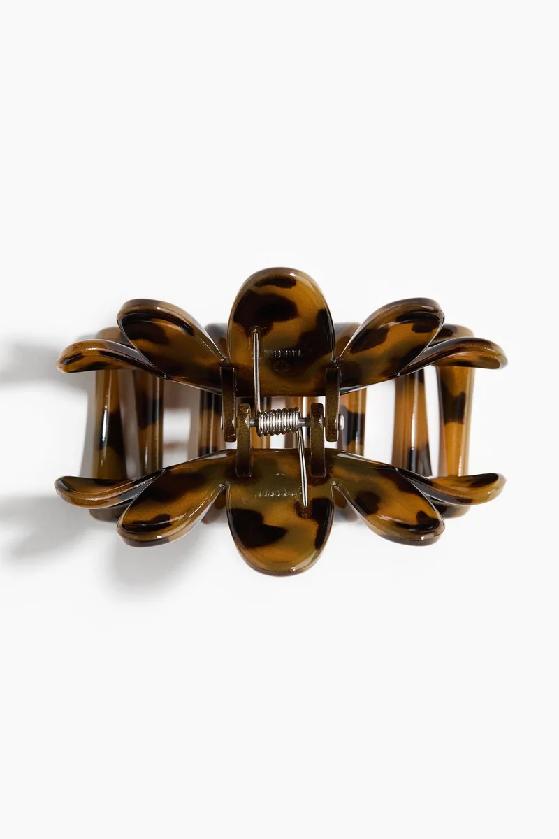 اتش اند ام مشابك شعر بشكل زهرة