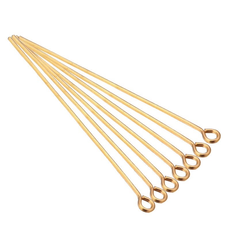 100pcs Electroplated Pendant Bail Needles KC gold 