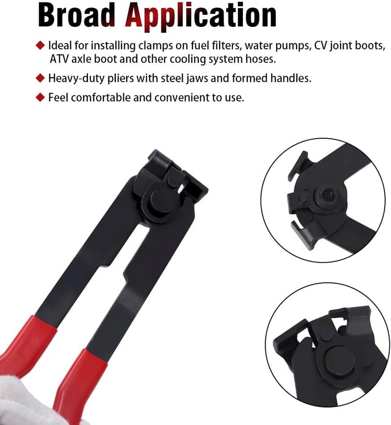 Alpha Rider 12 PCS CV Joint Axle Boot Clamp Pliers Tool with Clamps Kit - Image 3