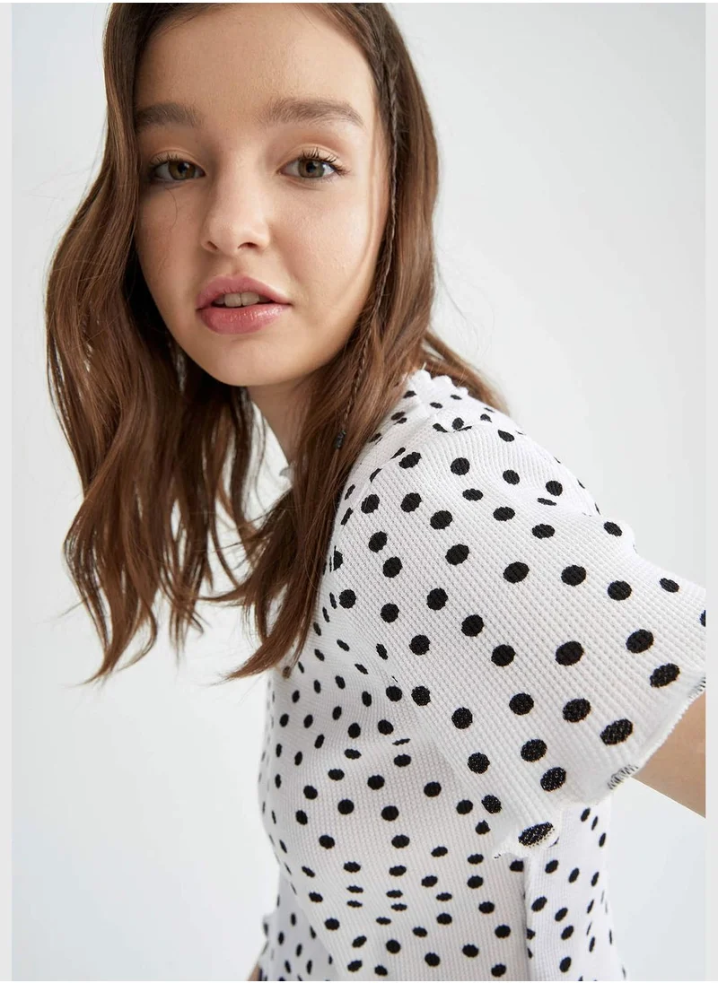 DeFacto Patterned Short Sleeve Shirt