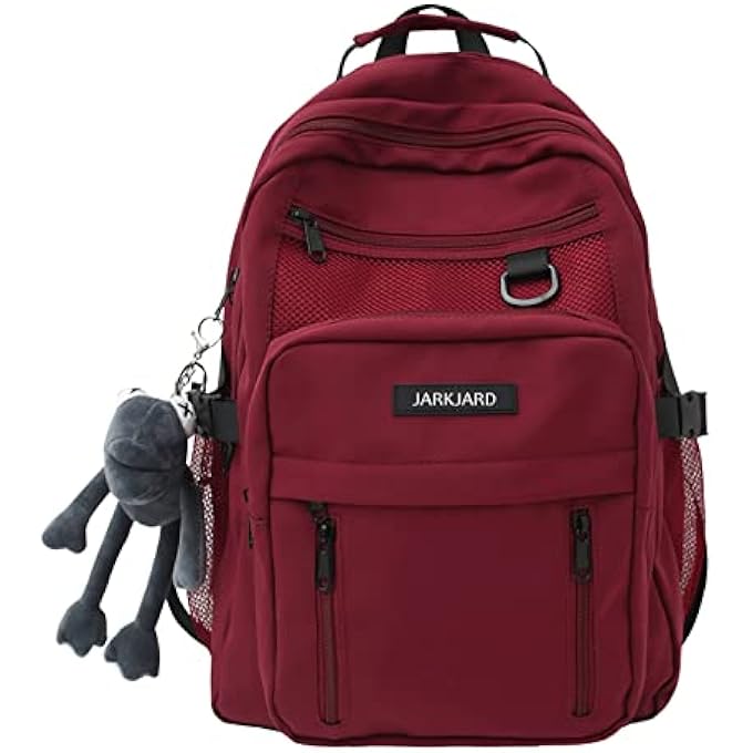 JARKJARD Cute Aesthetic Backpack Cute Backpack for School with Cute Pendant Casual Daypack Middle Student Travel College - Image 1