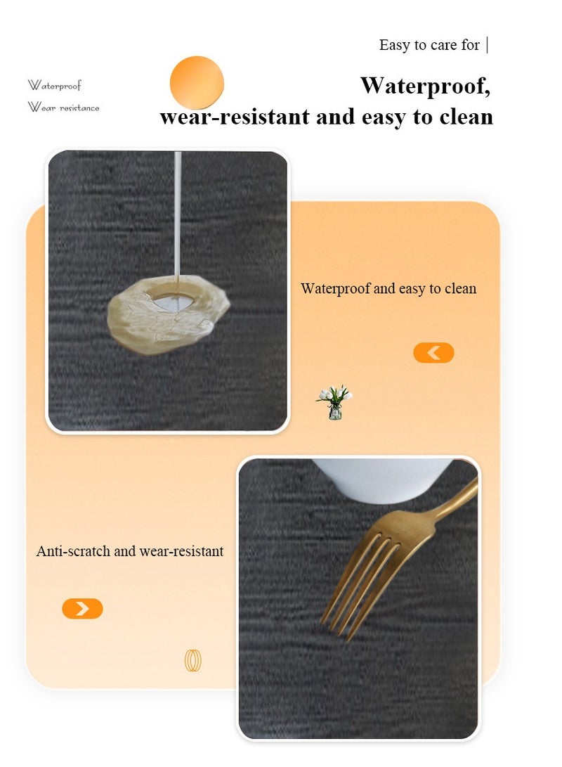 XiuWoo Metal Frame Coffee Table Side Table End Table TV Tray Table for Sofa Bedside Living Room Bedroom Small Spaces - Image 3