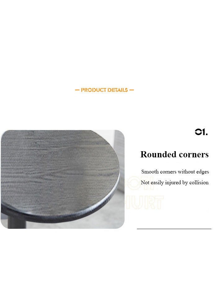 XiuWoo Metal Frame Coffee Table Side Table End Table TV Tray Table for Sofa Bedside Living Room Bedroom Small Spaces - Image 5